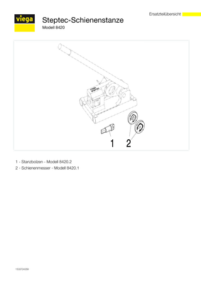 Viega Prevista Dry Plus-Schienenstanze, für Kürzen Kürzen / Lochen der Montageschiene, 800 mm Bild 4