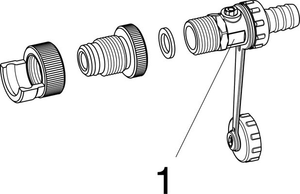 Viega Abdrückstopfen Profipress und Sanpress 22 mm mit Entlüftungsventil, Material Messing Bild 4