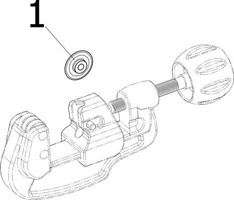 Viega Rohrabschneider 2290, für 6 - 65 mm Kupfer- und Edelstahlrohre, Farbe kupfer Bild 3