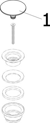 Viega Schaftventil 5438 in G1 1 / 4 x 63 Messing verchromt, nicht verschliessbar, 63 mm, Farbe chrom Bild 3