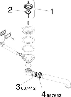 Viega Ablaufventilset 7139.151 in Kunststoff, 114 mm, Farbe weiß Bild 3
