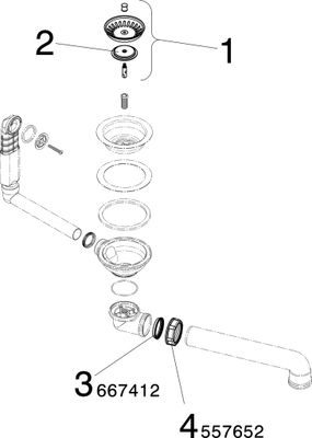 Viega Ablaufventilset 7139.152 in Kunststoff, 114 mm, Farbe weiß Bild 3