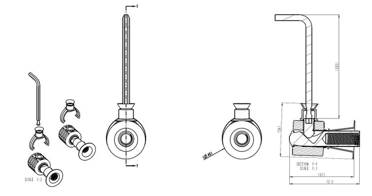 Vitra Befestigungsset V-Fit, für WWC - VMWWCOS + VMWWCOSK Bild 2