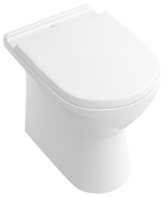 Villeroy & Boch Stand-Tiefspül-WC, Abgang waagerecht, wandnah, weiss, 400 x 360 x 560 x 560 mm, Farbe weiß alpin Bild 2
