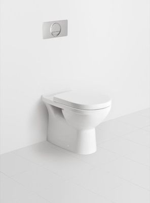 Villeroy & Boch Stand-Tiefspül-WC, Abgang waagerecht, wandnah, weiss, 400 x 360 x 560 x 560 mm, Farbe weiß alpin Bild 3