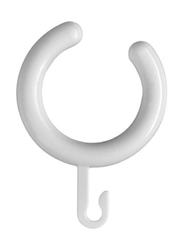 Hewi Vorhangringe, 5 Stück, für VH-Stange 900, 50 x 50 x 10 mm, Farbe weiß Bild 1