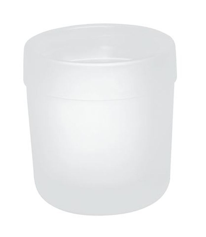Hewi Glasbecher Serie 477 flachbodig, 80 x 74 x 74 mm, Farbe weiß Bild 1