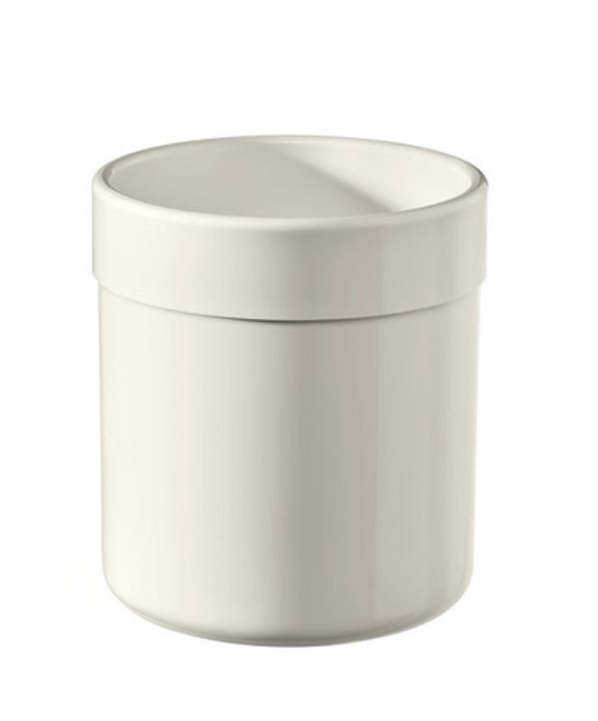 Hewi Mundbecher 477 mit flachem Boden aus Nylon, 80 x 74 x 74 mm, Farbe reinweiß Bild 1