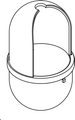 Hewi Bürstenbehaelter, für WC BG 477.20.10005, Farbe reinweiß Bild 1