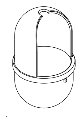 Hewi Bürstenbehaelter, für WC BG 477.20.100, Farbe stahlblau Bild 3