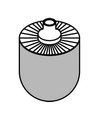 Hewi System 100 WC-Bürstenkopf, für Systeme 100,162, 800, 805, 900, schwarz, VPE 5 Stück, Farbe Schwarz Matt Bild 2