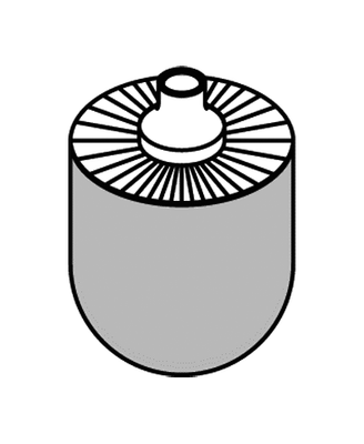 Hewi WC-Bürstenkopf, für Systeme 477,801, 802,805, VPE 25 Stück, Farbe schwarz Bild 2