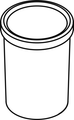 Hewi System 815 WC-Bürstenglas, für WC-Bürstengarnitur 815.20.100. Bild 1