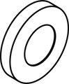Hewi Rosettenkappe, d:35,5, Rosette Durchmesser: 70 mm, schliff Bild 1