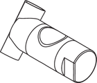 Hewi Brausehalter, für System 900, für d=25 mm, chrom, Farbe hochglanz Bild 1