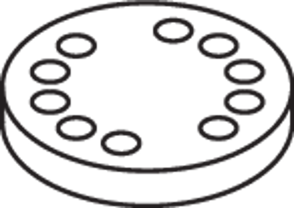 Hewi Ausgleichsscheibe D=, h=10 mm, für 900 (Edelstahl) und 805C, 68 mm, Farbe silberfarben Bild 1
