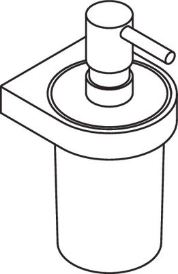 Hewi Seifensp. Kst. mit Halter Sys 800, Halter, Seifensp. signalweiss, 168 x 81 x 92 mm, Farbe chrom Bild 4