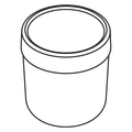 Hewi Glasbecher Serie 477 flachbodig, 80 x 74 x 74 mm, Farbe weiß Bild 4