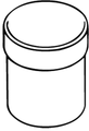 Hewi Polyamidbecher Serie 477 flachbodig, 80 x 74 x 74 mm, Farbe anthrazitgrau Bild 4