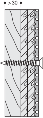 Hewi Befestigungsart BM 12.2 Leichtbauwand, mit Schichtholzplatte Bild 2