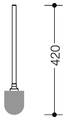 Hewi WC-Bürste System 900, für 900BUWSW, Farbe weiß Bild 2