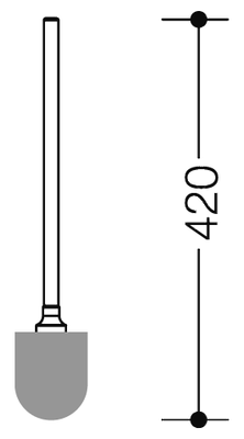 Hewi WC-Bürste System 900, für 900BUWSW, Farbe weiß Bild 2