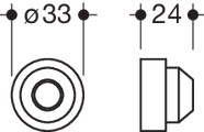 Hewi Ausgleichsscheibe Durchmesser: 33 mm, h=11,5 mm, für 801, mit Stahlkern, Farbe grün Bild 2