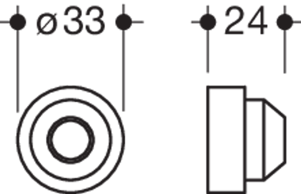 Hewi Ausgleichsscheibe Durchmesser: 33 mm, h=11,5 mm, für 801, mit Stahlkern, Farbe grün Bild 2