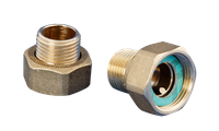 Wilo Verschraubungen/ Adapter Verschraubung, für Zirkulationspumpen, R1 / 2 / d 15 i x G 1 i (1 Satz), 250 x 160 mm Bild 2