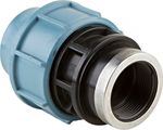 Wilo Klemmverschraubung 1 1/4" /63 mm 1 1/4" (IG) auf 63 mm Rohr-O, 90 x 150 x 90 mm Bild 1