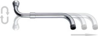 Neoperl Universal S-Auslauf ausziehbar Laminar /, 3/4" 280 - 480 mm, Farbe silberfarben Bild 1