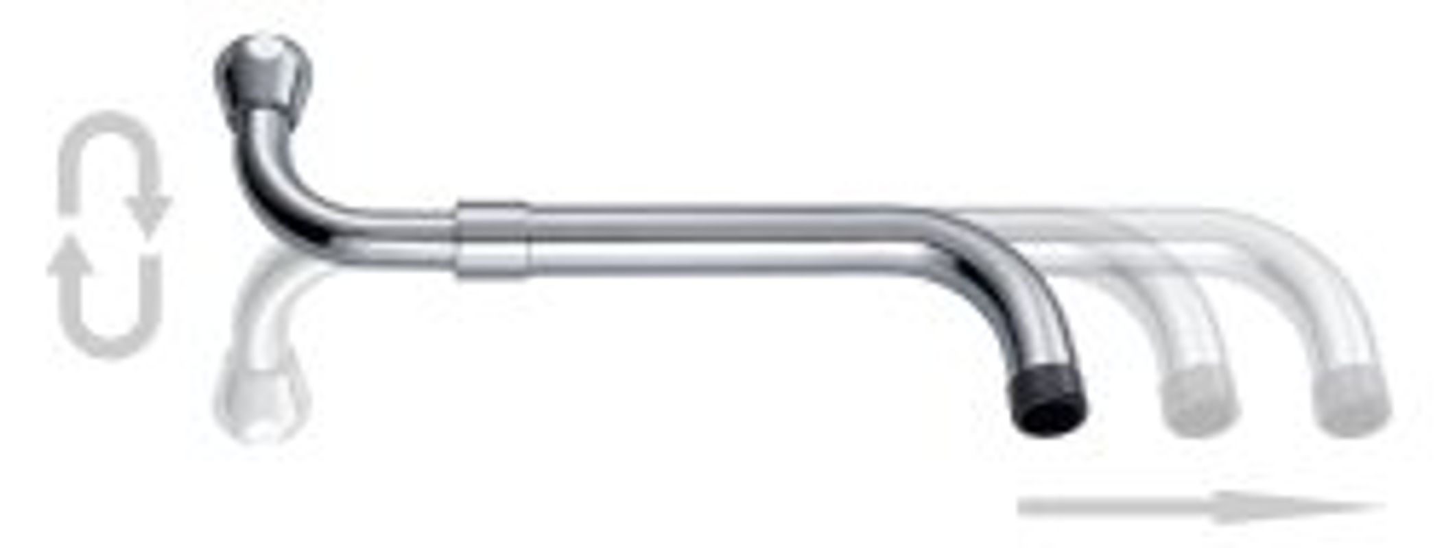 Neoperl Universal S-Auslauf ausziehbar Laminar /, 3/4" 280 - 480 mm, Farbe silberfarben Bild 1