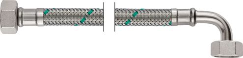 Neoperl Neoflex Panzerschlauch IG x IG gebogen, 1/2" x 1/2" 30 cm, DN 10 Bild 1