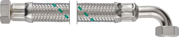 Neoperl Neoflex Panzerschlauch IG x IG gebogen, 3/4" x 3/4" 70 cm, DN 20 Bild 1
