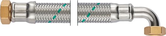 Neoperl Neoflex Panzerschlauch IG x IG gebogen, 1" x 1" 100 cm, DN 25 Bild 1