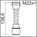 Neoperl Strahlregler CASCADE SLC, mit Schlauch, M, A= 13.5 - 15 l/min, 22 x 1 mm, Farbe silberfarben Bild 3