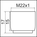 Neoperl Honeycomb Clinic Strahlregler, M Z=7.5 - 9 l/min, 22 x 1 mm, Farbe blau Bild 3