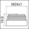 Neoperl Strahlregler CASCADE SLC E Safety, M, Z=7.5 - 9 l/min, 24 x 1 mm, Farbe silberfarben Bild 3