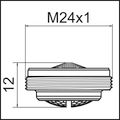 Neoperl Coin SLot Strahlregler, M A=13.5 - 15 l/min SS, 24 x 1 mm, Farbe blau Bild 3