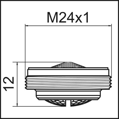Neoperl Strahlregler, M24 x 1 A=13.5 - 15 l/min SS, Farbe blau Bild 3