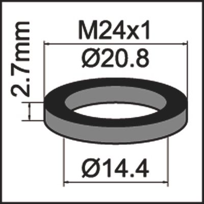 Neoperl Gummidichtung zu Innenteil zu 10 Stk, M24, 15 x 21.3 x 2.8 mm Bild 3