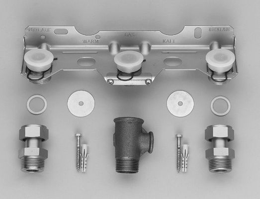 Bosch / Junkers Montageanschlussplatte Nr. 759, für 40 und 50 kW Geräte, für Erdgas Bild 3