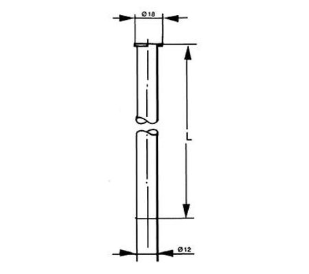 Schloesser Kupferrohr 12 x verchromt, mit Bördel 1/2", 300 mm, Farbe chrom Bild 3