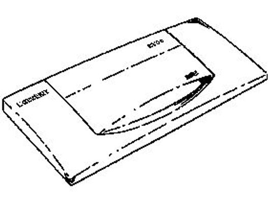 Geberit Betätigungsplatte 300T weiss für UP- Spülkasten Betätigung von oben, 33 x 340 x 140 mm, Farbe weiß Bild 2