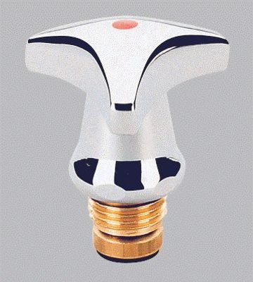 Grohe Oberteil 3/4" Trecorn-Griff warm, Farbe silberfarben Bild 2
