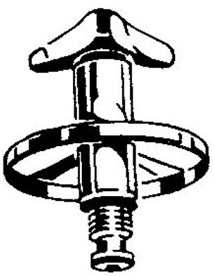 Grohe Oberteil 3/4" für Unterputz-Ventil Trecorn-Griff warm, Farbe silberfarben Bild 2