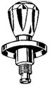 Grohe Oberteil 3/4" für Unterputz-Ventil Brillant-Griff kalt, PG10, Farbe silberfarben Bild 2