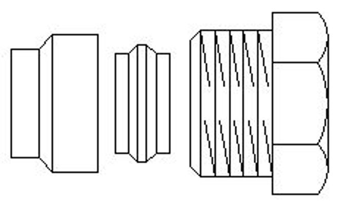 Oventrop Anschlusssatz, für Heizölfilter 10 mm, für Zweistrang Bild 3