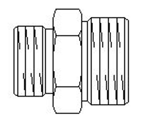 Oventrop Doppelnippel Ofix-Oil 3/8" AG x 3/8" AG, beiderseits Innenkon. Bild 3