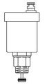 Oventrop Schnellentlüfter 1/2", mit Absperrautomat, 98 mm, Material Messing Bild 3